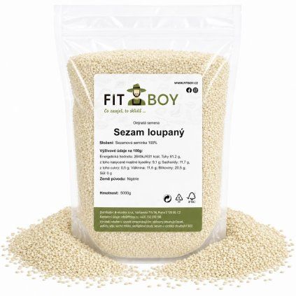 FITBOY Sezam loupaný 5000g