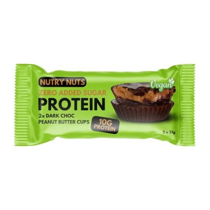 Nutry Nuts Proteinové košíčky Hořká čokoláda s arašídovým máslem 2x21g  42g