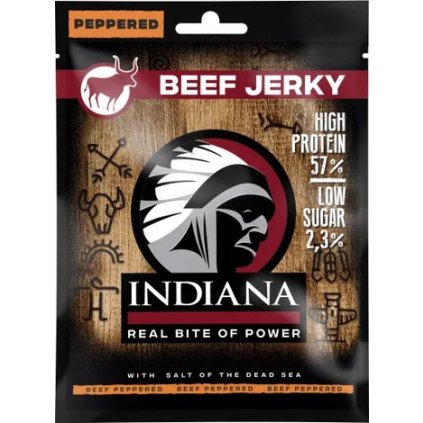 indiana jerky hovezi peppered 25g 2404202309424473790