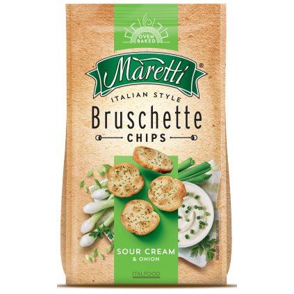 Maretti Bruschette pečené suchary Smetana a cibule 140g  140g