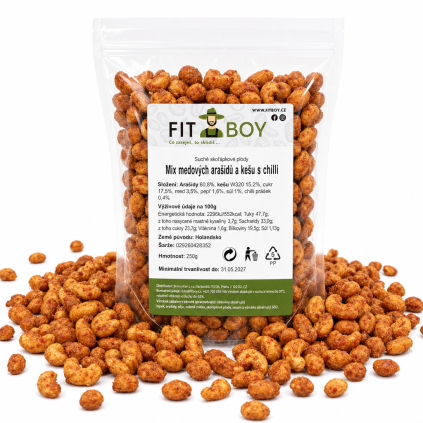 mix medovych arasidu a kesu s chilli 250g