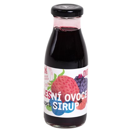 Hradecké delikatesy Super sirup z lesního ovoce - poleva 250g  250ml