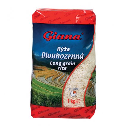 Rýže dlouhozrnná 1kg čelně