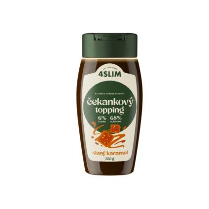4Slim Čekankový topping Slaný karamel 330g - Sleva  DMT 05/2026