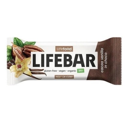 3268 lifebar inchoco tycinka vanilkova s kakaovymi bobmi raw bio 40g