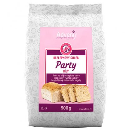 bezlepkovy chleb party bily