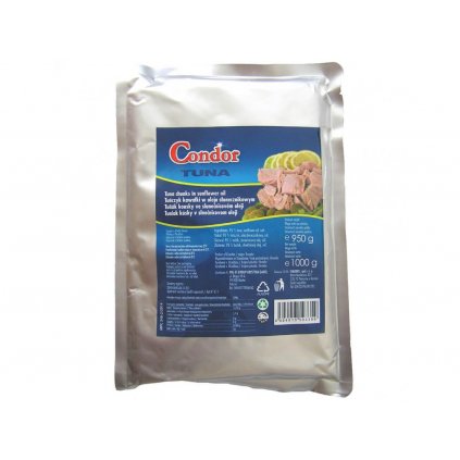 12400 condor tunak kousky ve slunecnicovem oleji 1000 g