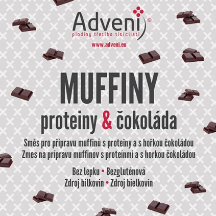 muffiny proteiny cokolada