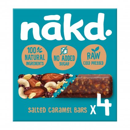 Nakd Hero image Raw Bars Salted Caramel MPK 4x35g