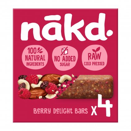 Nakd Hero image Raw Bars Berry Delight MPK 4x35g