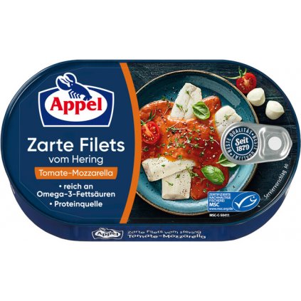 Appel filety ze sleďů v rajčatovo mozzarellové omáčce 200g1