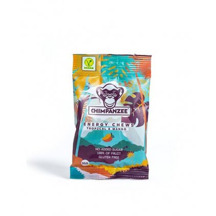 CHIMPANZEE Energy Ovocné bonbony Tropical - Mango 35g  35g