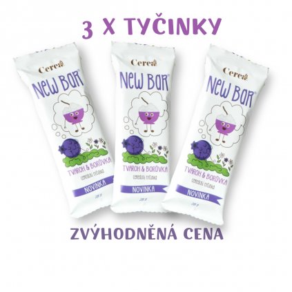 Cerea New Bar Tvaroh & Borůvka 3x28g  84g