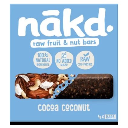 5060088707449 Nakd Cocoa Coconut 35gx4