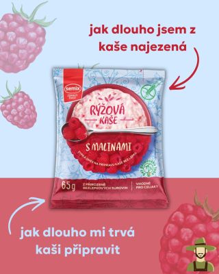 Snídaně, která vás nezdrží ani neopustí. ⏳💪 Čas je luxus, který ráno málokdo má. S rýžovou kaší Semix máte vyhráno: ✅...