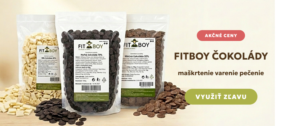 FITBOY čokolády - akciové ceny