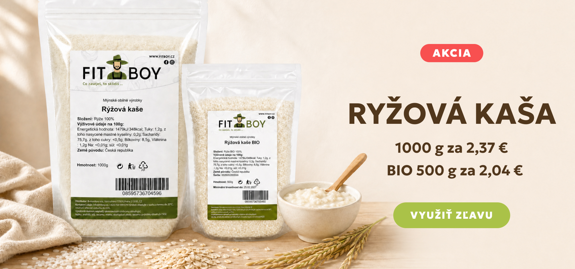 Ryžová kaša v akcii