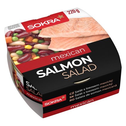 Sokra Mexický šalát s lososom 220 g  220g