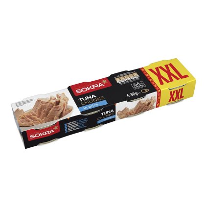 Sokra Tuniak kúsky vo vlastnej šťave 4x80g  4x80g