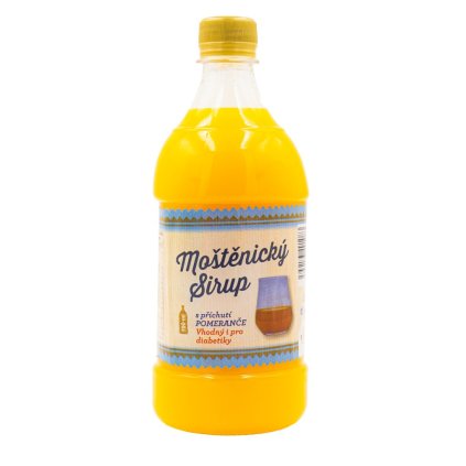 Moštěnický sirup Pomaranč DIA vhodný aj pre diabetikov 700ml  700ml