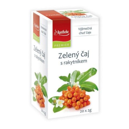 Apotheke čaj Zelený s rakytníkom 20x2g  20x2g