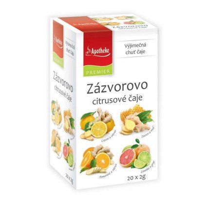 Apotheke Zázvorovo-citrusová variácia čajov 4v1 20x2g  20x2g