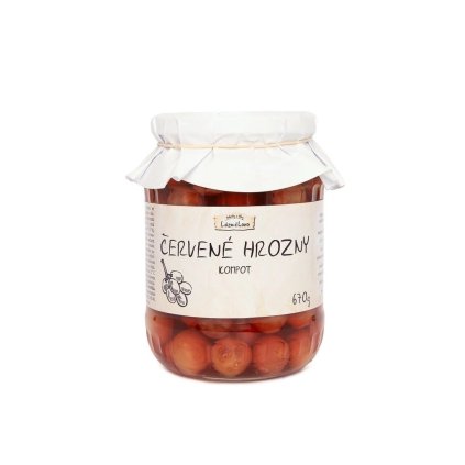Lázničkovo Kompót z červeného vína 670g  670g