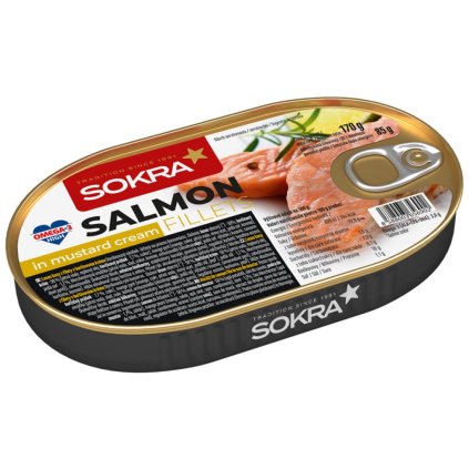 Sokra Losos filety v horčičnom kréme 170g  170g