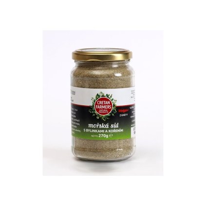 CRETAN FARMERS Morská soľ Bylinky a Korenie 270g  270g