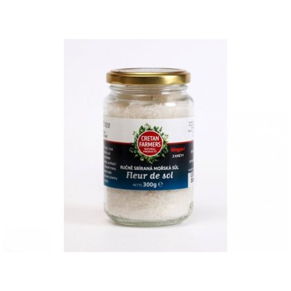 CRETAN FARMERS Soľný kvet, morská soľ ručne zbieraná 300g  300g