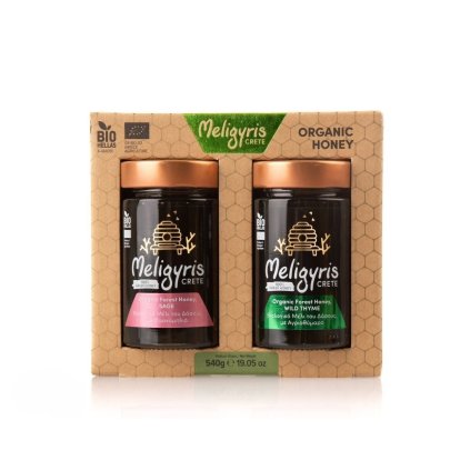 MELIGYROS Medová darčeková kazeta Dvojitá BIO sila 540g  540g