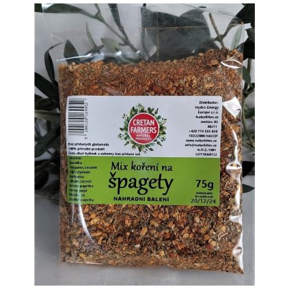CRETAN FARMERS Mix korenie na Špagety EKO balenie 75g  75g