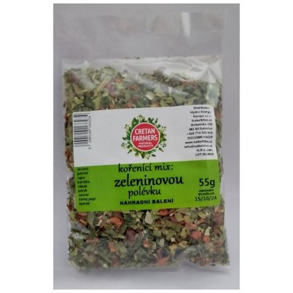 CRETAN FARMERS Mix korenie na Zeleninovú polievku EKO balenie 55g  55g