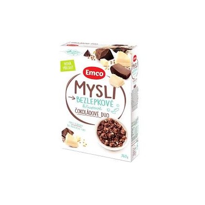Emco Mysli bezlepkové čokoládové duo 340g  340g
