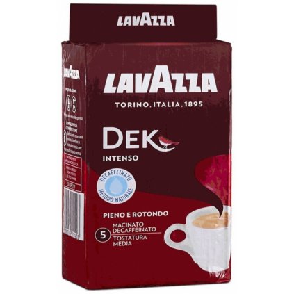 lavazza dek intenso mleta kava bez kofeínu 250 g