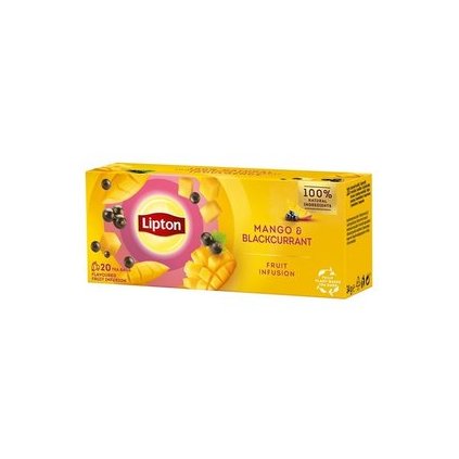 Lipton ovocný čaj Mango a čierne ríbezle 20 sáčkov, 34g  34g
