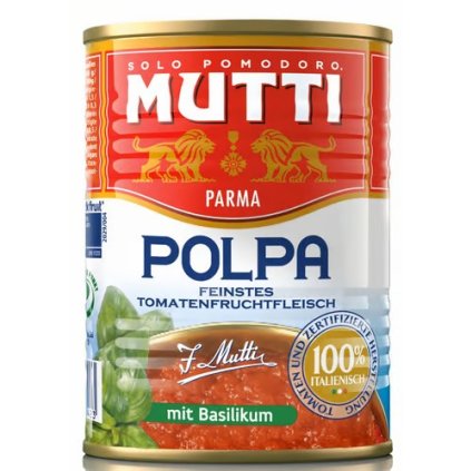 Mutti Jemne drvené paradajky s bazalkou 400 g  400g
