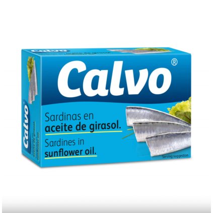 Calvo Sardinky v slnečnicovom oleji 120g  120g