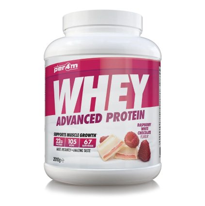 Per4m Whey Protein - malina / biela čokoláda 2010g  2010g