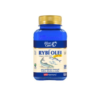 VitaHarmony Rybí olej Omega 3 1000mg 50 kapsúl  50 kapsúl
