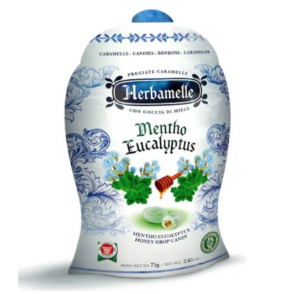 Herbamelle plnené cukríky Eukalyptus-mentol 75g  75g