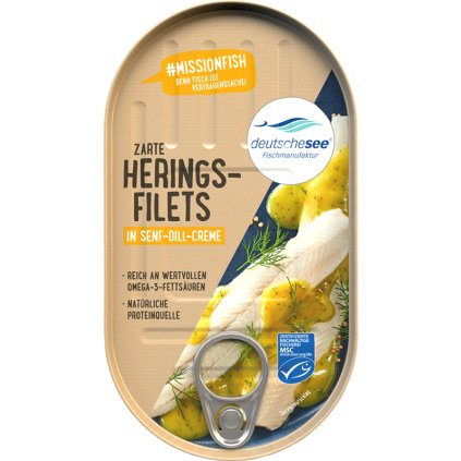 15015 deutsche see filety ze slede v horcicno koprovem kremu 200g