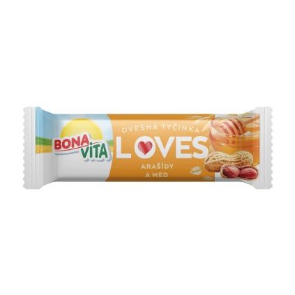 b5003 ovsená tycinka loves med a orech 40g