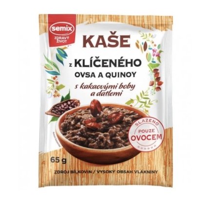 15615 semix kase z kliceneho ovsa a quinoy s kakaovymi boby a datlemi bez lepku 65g