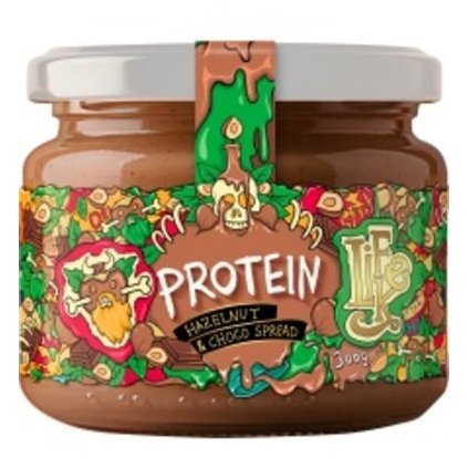 proteinovo lieskovoorieskove maslo s cokoladou bez pridaneho cukru a palmoveho oleja protein hazelnut choco spread lifelike 300 g detail