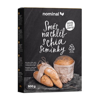 Smes na chleb s chia seminky bez lepku