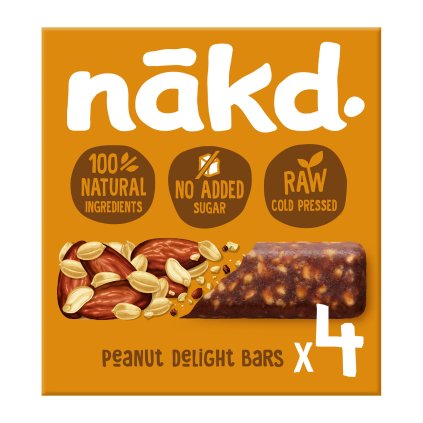 Nakd Hero image Raw Bars Peanut Delight MPK 4x35g
