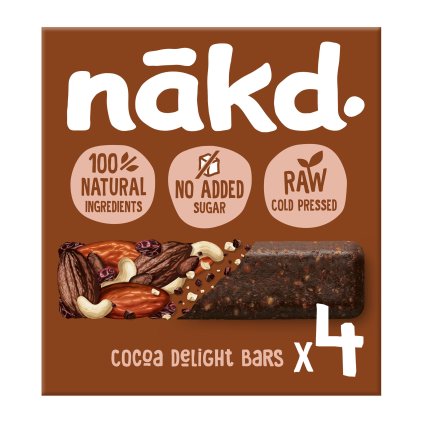 Nakd Hero image Raw Bars Cocoa Delight MPK 4x35g
