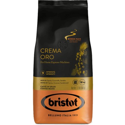 9316 bristot crema oro zrnkova kava 500g