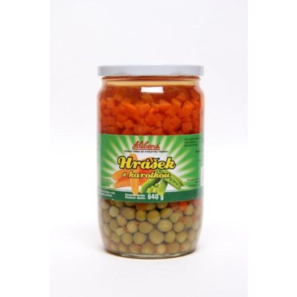 Hrasek s karotkou 640g